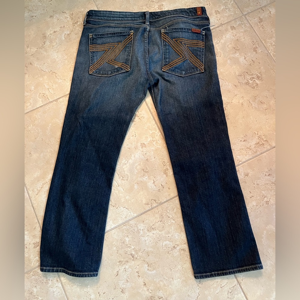 7 For All Mankind Ladies Denim Capri Jeans Size 31